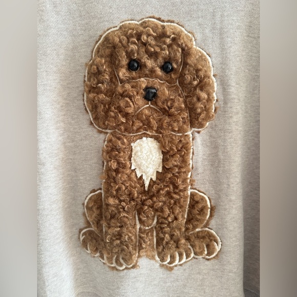 Toboggan Sweaters - Adorable  Sweater with Poodle Design